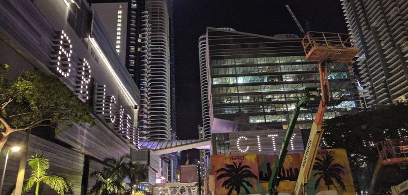 Brickell City Centre signage program in downtown Miami